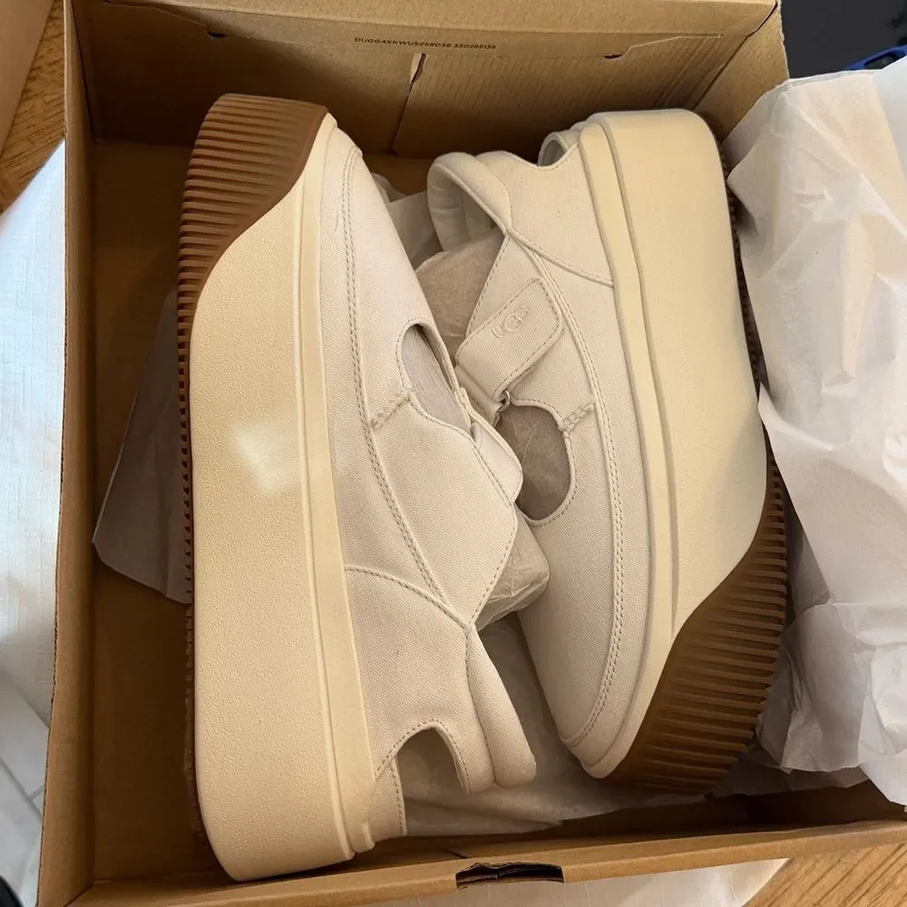 UGG Women's Cream and Brown Platform Shoes
